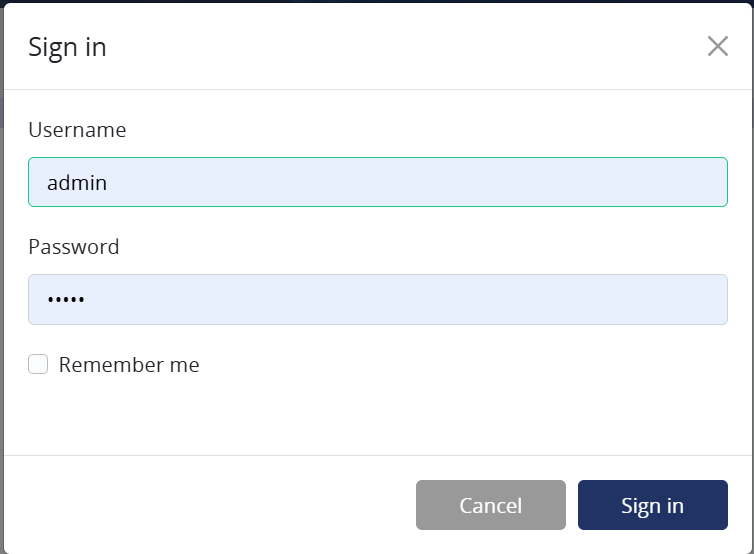 Screenshot of the AST sign-in form with fields for Username and Password
